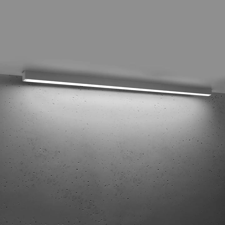 Luminaire plafonnier pinne 150 gris avec led blanc minimaliste monté plafond paramètres d’éclairage variés tailles