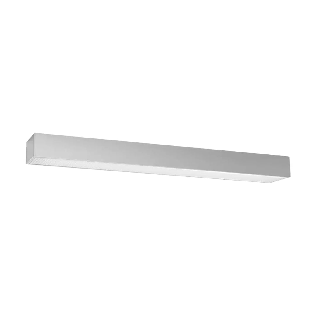 Luminaire plafonnier pinne 67 gris en led rectangulaire moderne avec finition métallique pour paramètres d’éclairage optimal