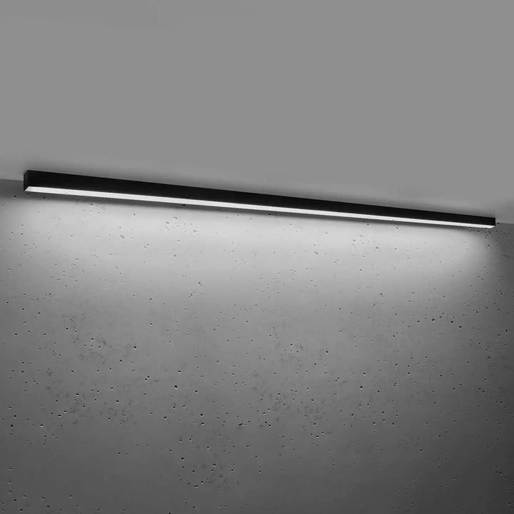 Luminaire plafonnier pinne 200 4000k noir avec led strip rectangulaire montage plafond collection pinne paramètres d’éclairage différentes tailles