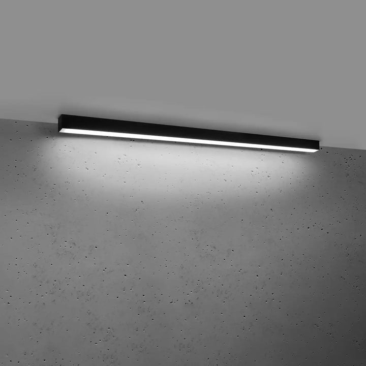Luminaire plafonnier collection pinne 118 4000k noir avec leds blanches intégrées pour paramètres d’éclairage efficaces