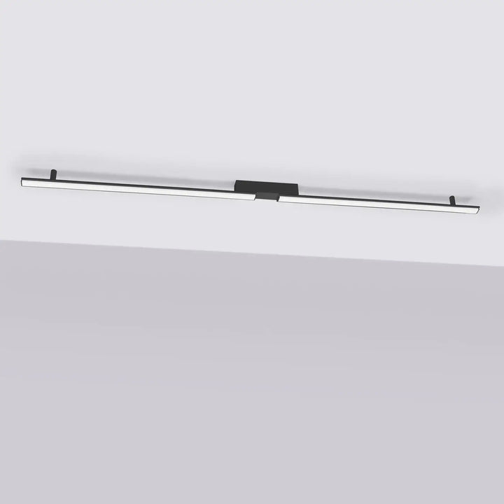 Luminaire plafonnier lagom 3000k noir plafonniers linéaires en métal avec finition noire et lumière chaude disponible en trois longueurs