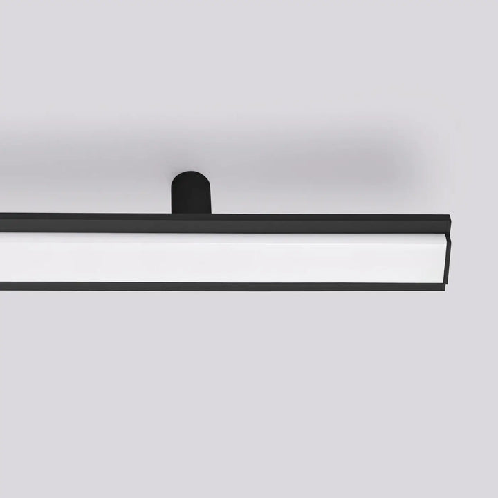 Plafonnier linéaire lagom noir avec barre led à lumière chaude 3000k et design minimaliste en plusieurs longueurs