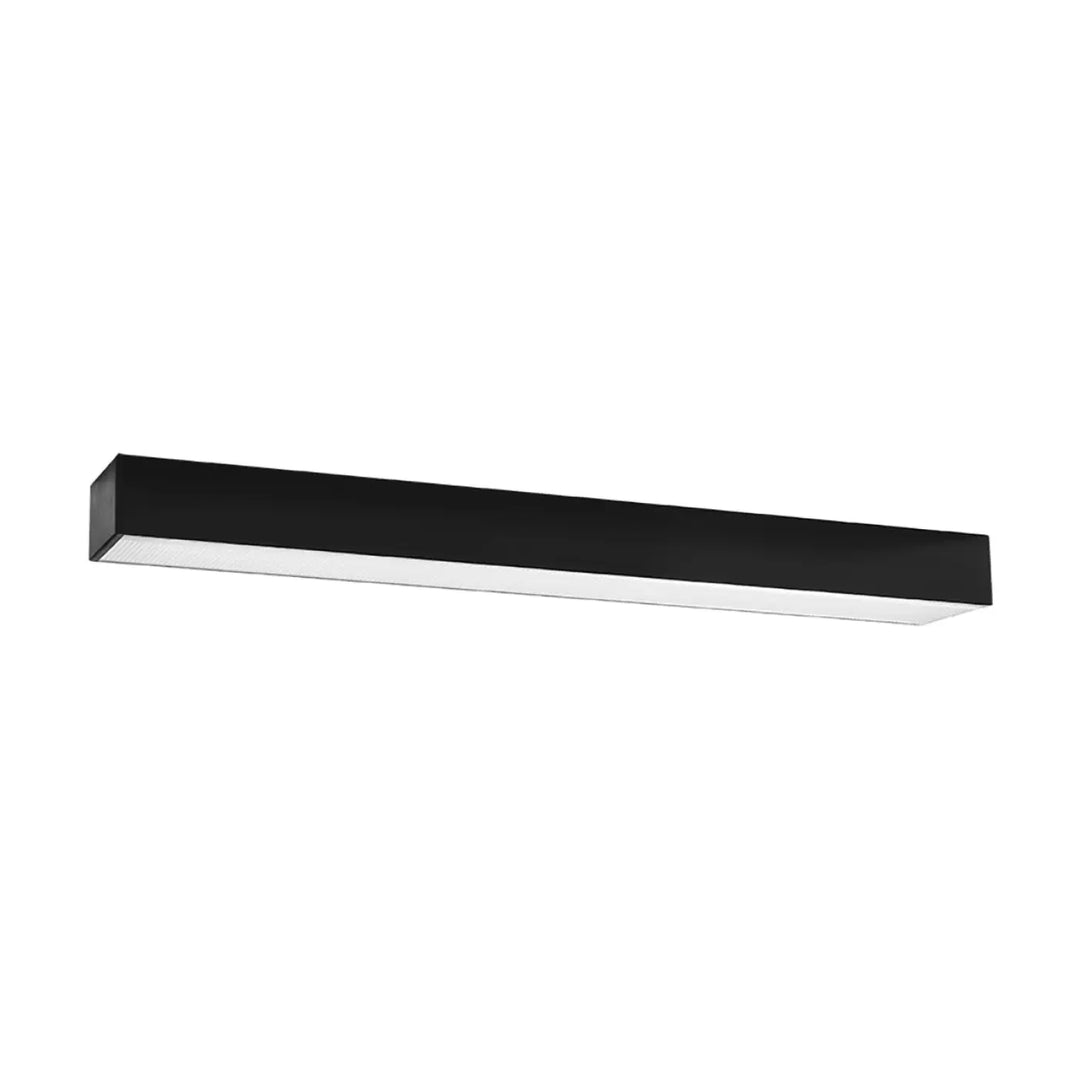 Luminaire plafonnier pinne 67 4000k noir avec diffuseur en verre dépoli pour paramètres d’éclairage modulables collection pinne différentes tailles