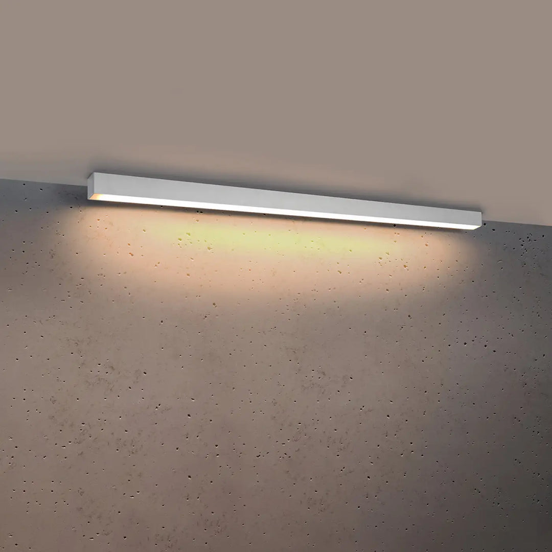 Luminaire plafonnier pinne 118 blanc avec module led 3000k monté au plafond pour bureau à domicile et paramètres d’éclairage