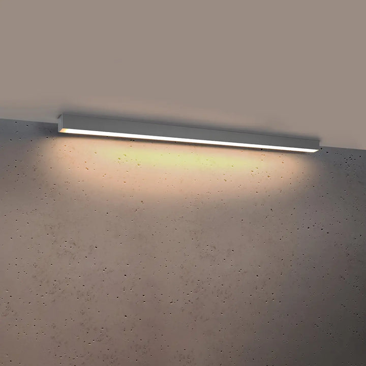 Luminaire plafonnier pinne 118 3000k gris avec module led moderne et paramètres d’éclairage intégrés collection pinne