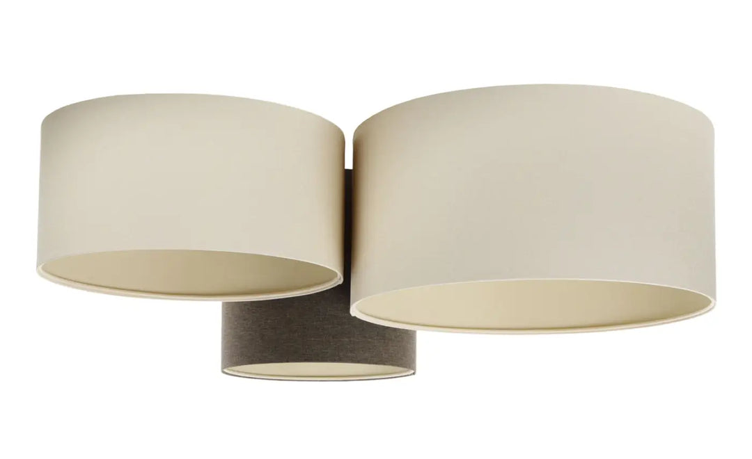 Plafond Trio Boho Elegant – Grey brown/Creme/Ecru