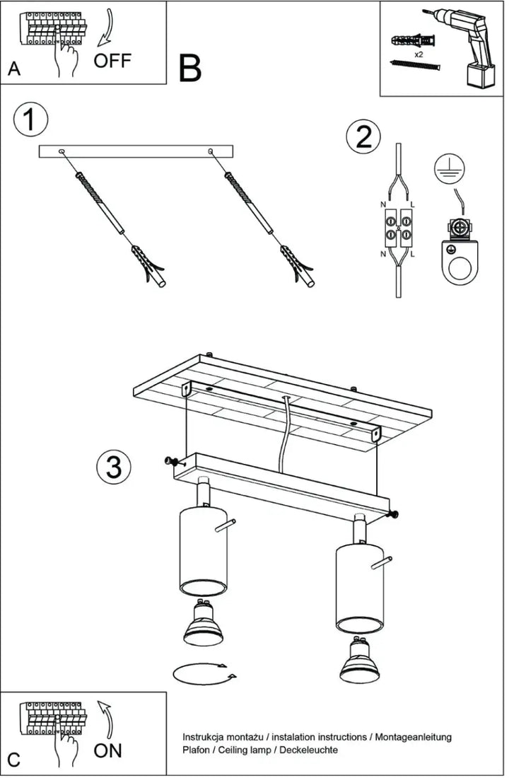 Luminaire plafonnier ring 2 rouge ochra avec deux cylindres suspendus pour éclairage flexible et minimalisme moderne