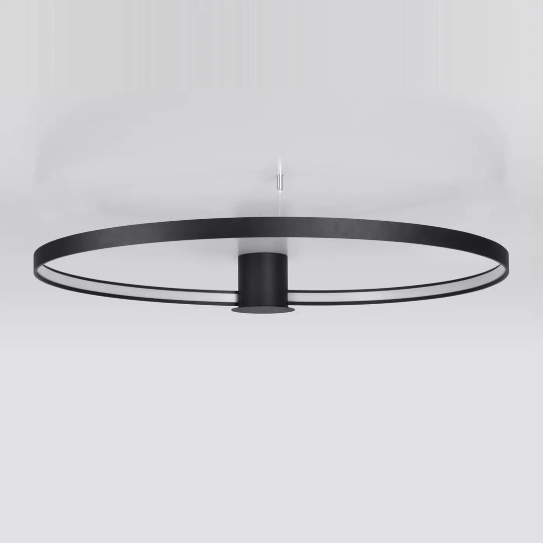 Luminaire plafonnier rio 110 noir avec modules led finition metallique design unique pour eclairage contemporain