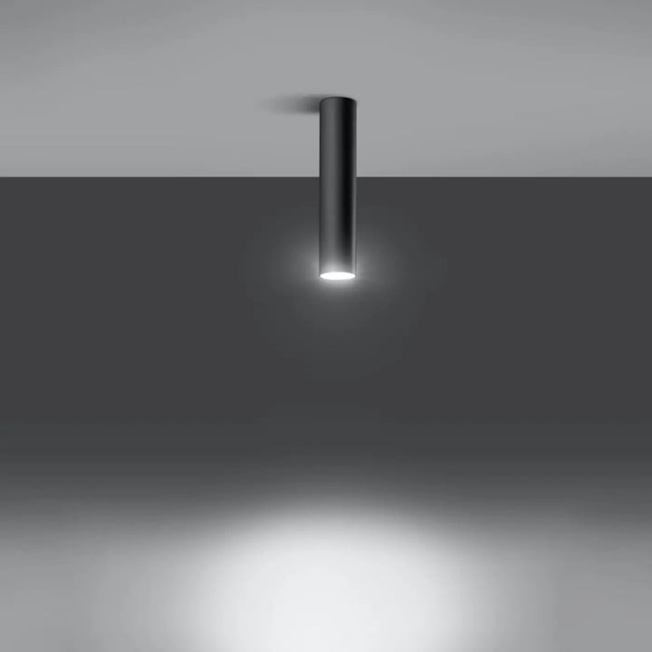 Luminaire plafonnier lagos 30 noir émettant une lumière fonctionnelle blanche pour une élégance moderne