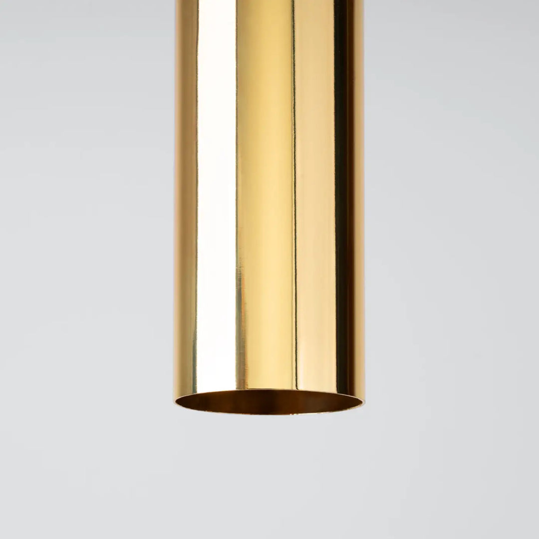 Luminaire plafonnier lagos 30 en laiton poli, lampe suspendue lagos idéale pour une table à manger style moderne