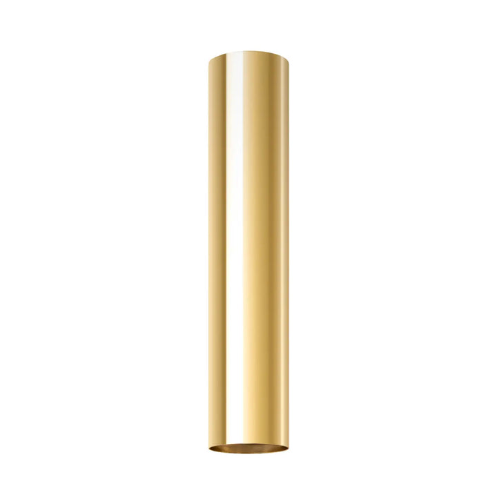 Luminaire plafonnier lagos 30 en tube cylindrique en laiton poli or pour lampe suspendue lagos style moderne table à manger