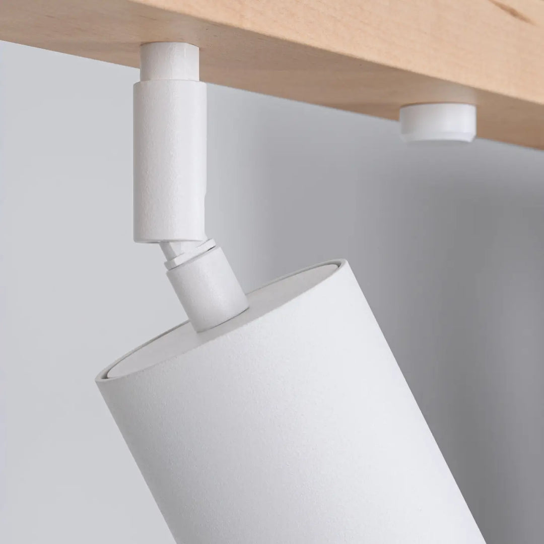 Plafonnier verdo 4 blanc en cylindre avec finition mate et joint ajustable design moderne pour éclairage ciblé