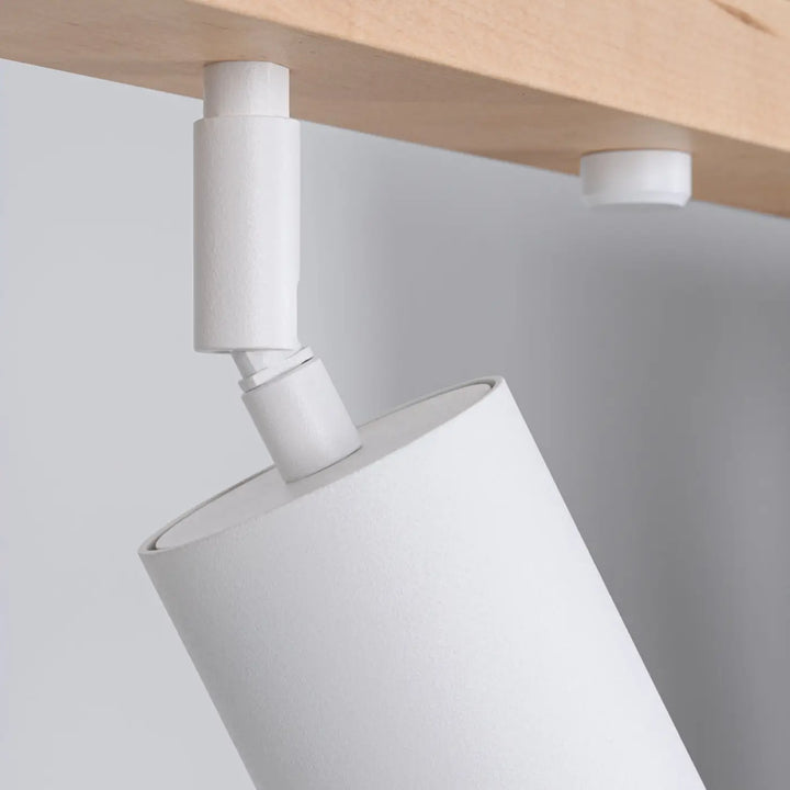 Plafonnier verdo 4 blanc en cylindre avec finition mate et joint ajustable design moderne pour éclairage ciblé