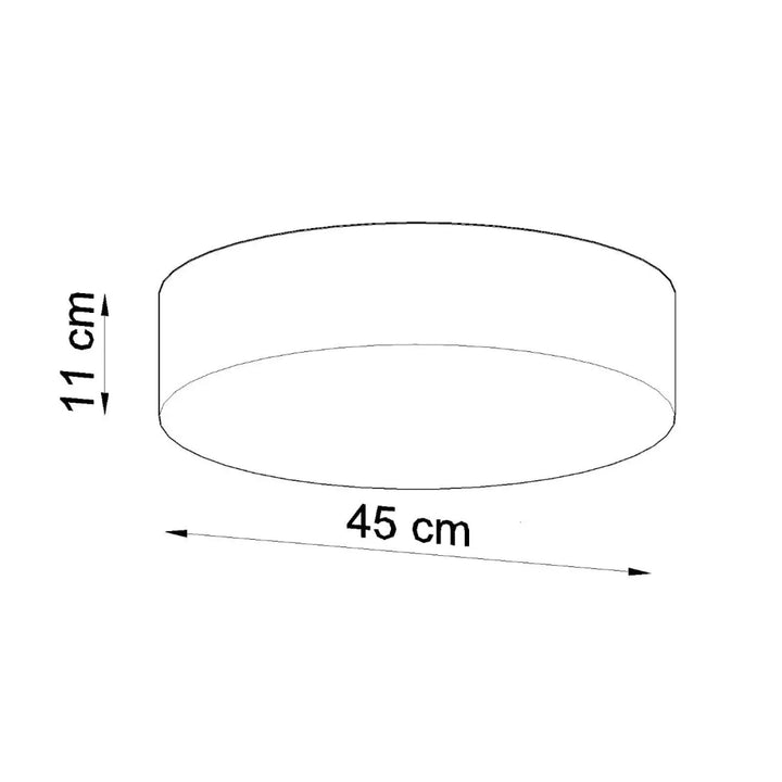 Luminaire plafonnier arena 45 blanc avec forme riche et design minimaliste cylindrique pour éclairage polyvalent