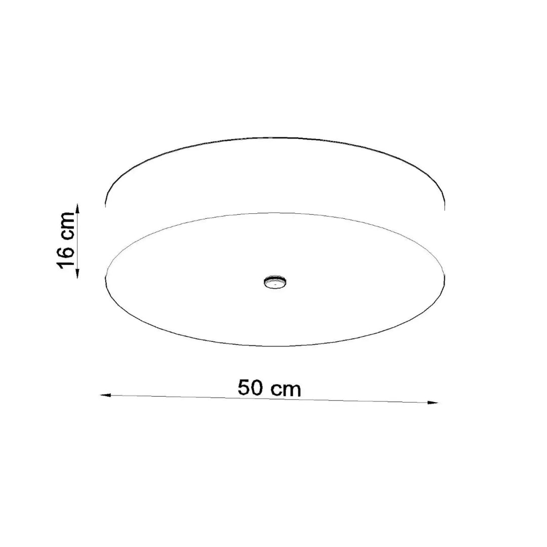 Plafonnier skala 50 blanc avec design minimaliste pour décoration élégante et plafond minimaliste