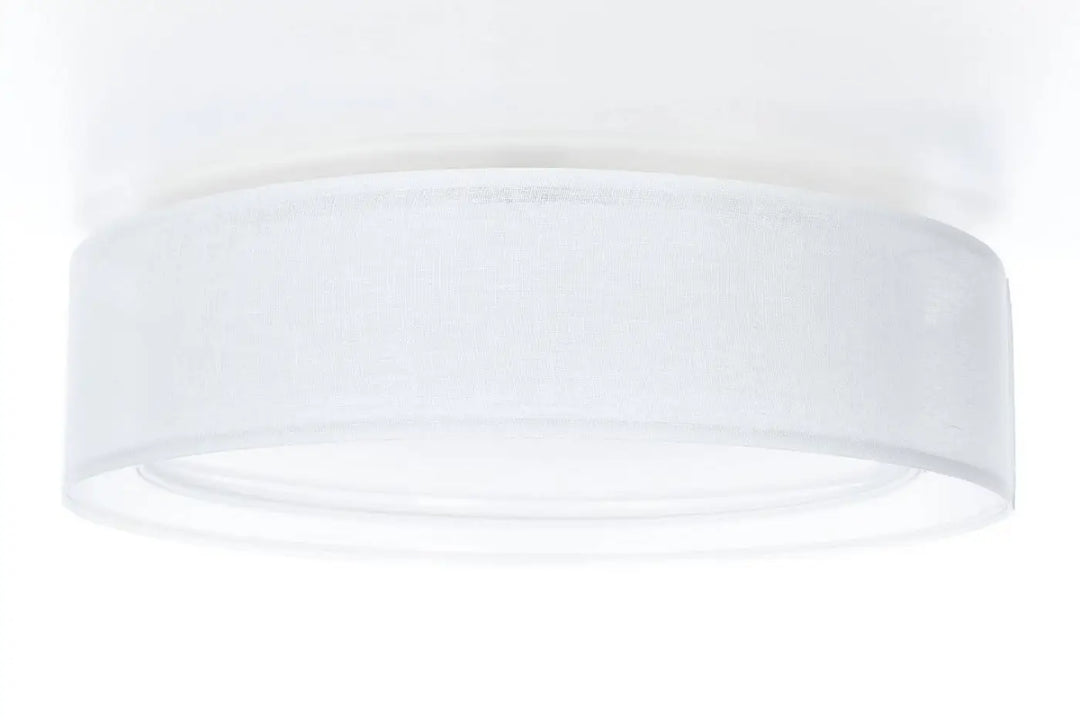 Luminaire plafonnier cylindrique en verre dépoli blanc puro plafonnier rond blanc moderne et élégant