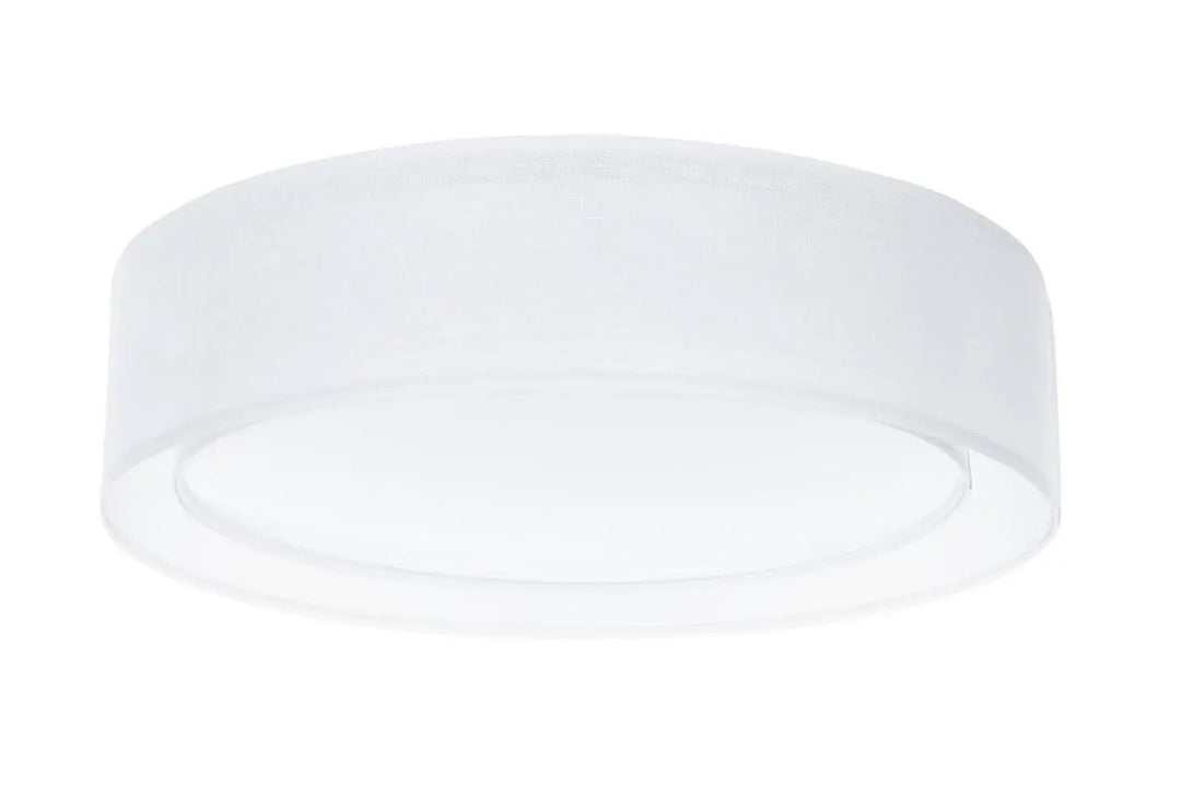 Luminaire plafonnier puRO blanc avec éclairage rond en verre dépoli moderne et design circulaire élégant