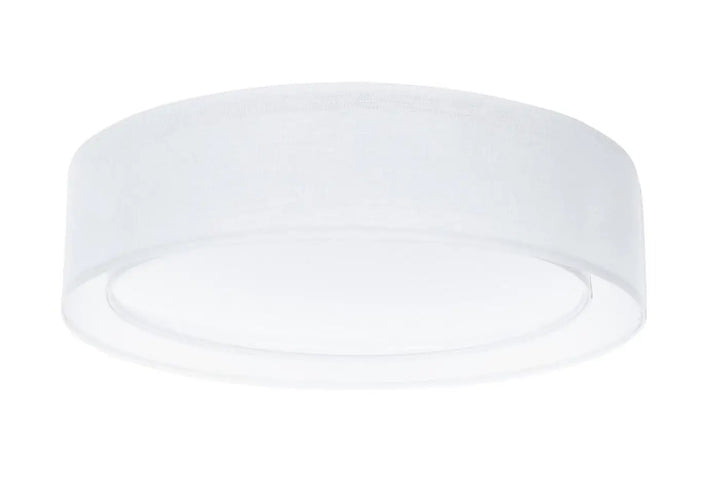Luminaire plafonnier puRO blanc avec éclairage rond en verre dépoli moderne et design circulaire élégant