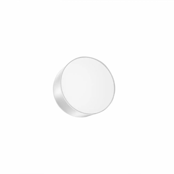 Luminaire plafonnier rond arena gris avec éclairage polyvalent et forme riche au design minimaliste blanc