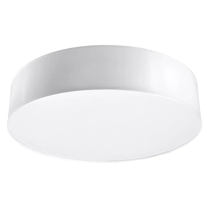 Plafonnier rond blanc luminaire plafonnier arena 55 avec forme riche et éclairage polyvalent au fini mat