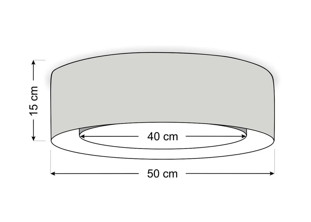 Luminaire plafonnier puro jaune avec plafonnier rond minimaliste en finition mate grise aux lignes géométriques épurées