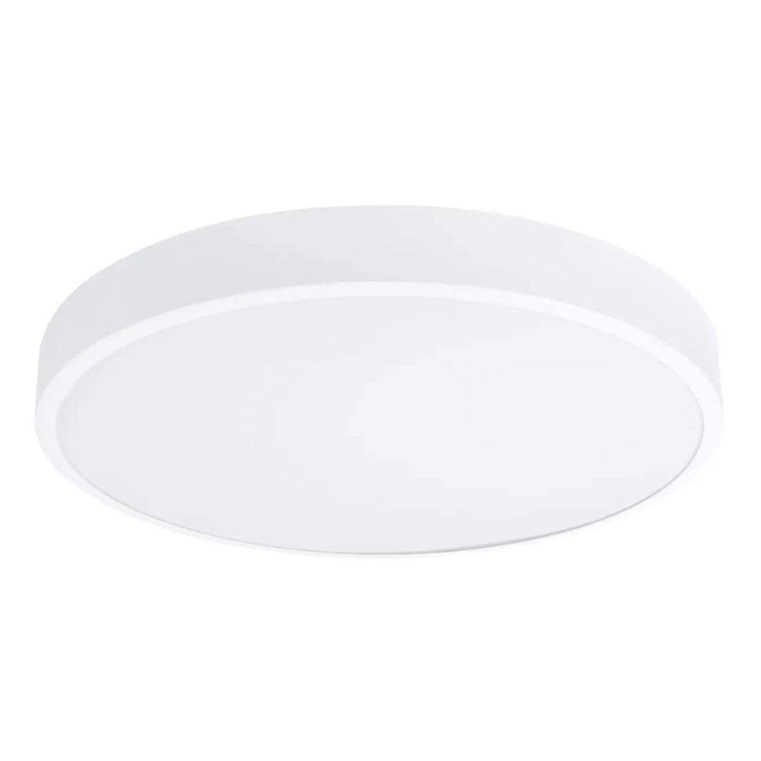 Luminaire plafonnier onyx 60 blanc led 3000k avec design moderne et surface facile à nettoyer pour plafond rond sans poussière s’accumule