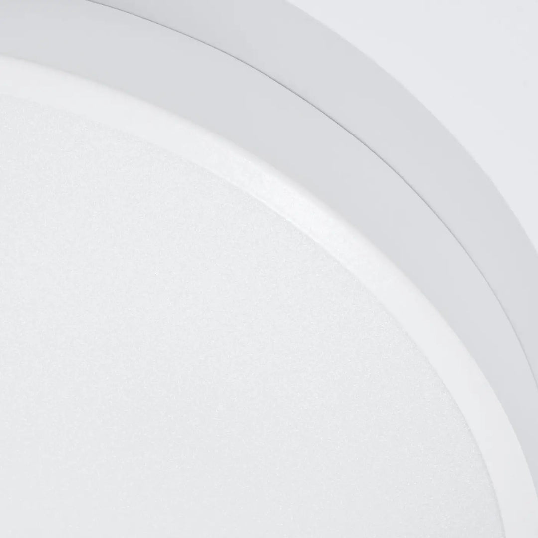 Luminaire plafonnier onyx 60 blanc led 3000k avec design rond et finition mate idéale pour plafond rond sans poussière s’accumule