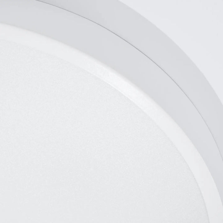 Luminaire plafonnier onyx 60 blanc led 3000k avec design rond et finition mate idéale pour plafond rond sans poussière s’accumule