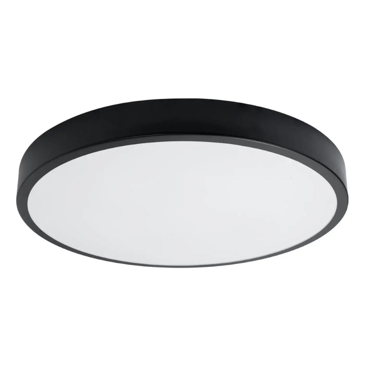 Luminaire plafonnier onyx 60 noir led 3000k avec finition mate et design moderne pour plafond rond et couleurs intemporelles