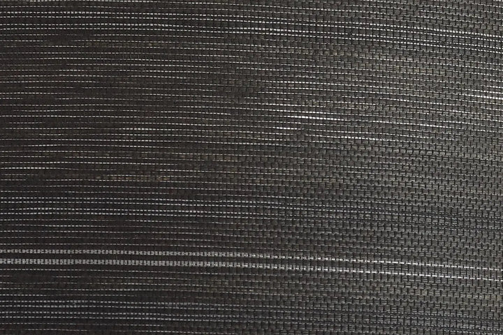 Luminaire plafonnier rond mesh en tissu noir avec accents subtils de fil argenté pour un éclairage élégant