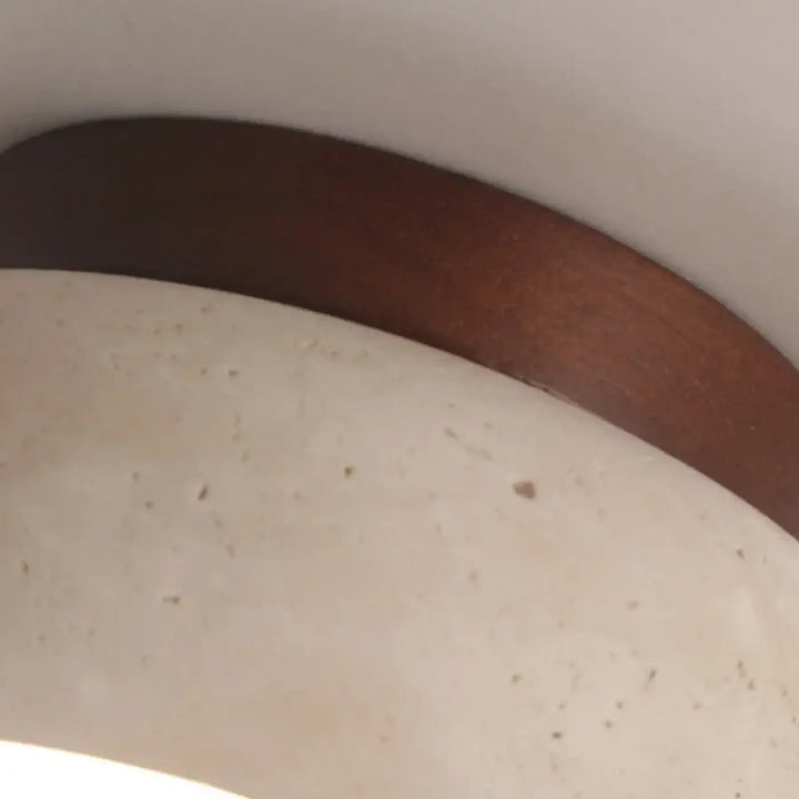 Luminaire plafonnier en travertin au style scandinave beige