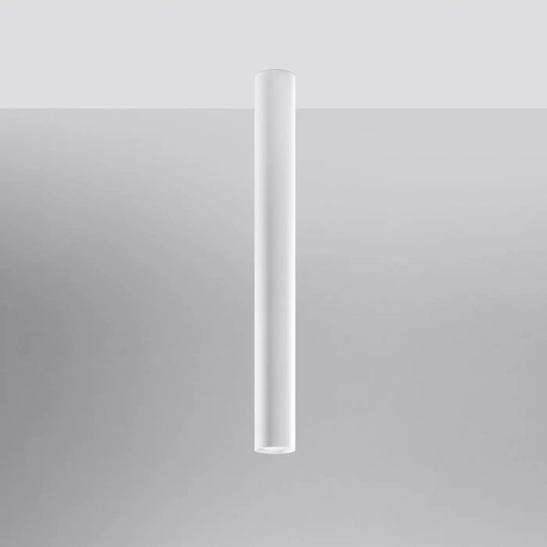 Luminaire plafonnier lagos blanc cylindrique en finition mate pour une élégance moderne et une lumière fonctionnelle