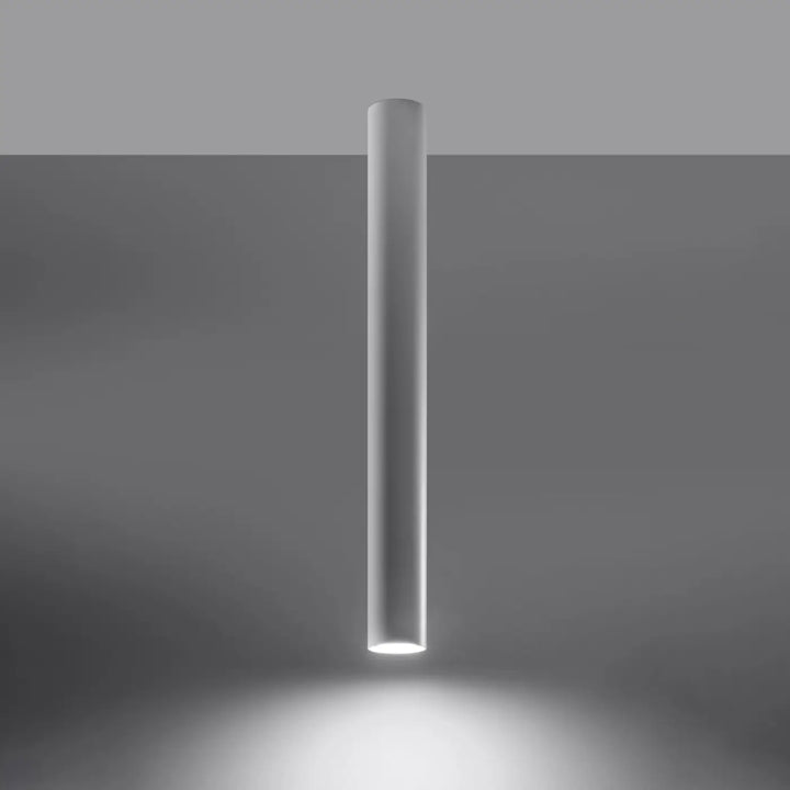 Luminaire plafonnier lagos blanc un lampadaire led cylindrique blanc au design minimaliste pour une élégance moderne et lumière fonctionnelle