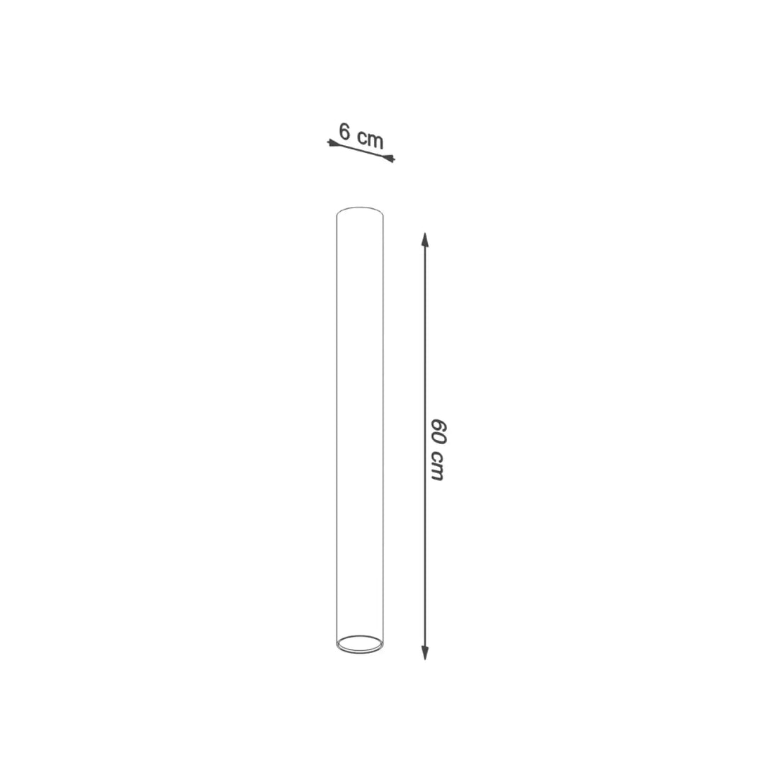 Luminaire plafonnier lagos blanc cylindre 60 cm hauteur 6 cm diamètre élégance moderne et lumière fonctionnelle
