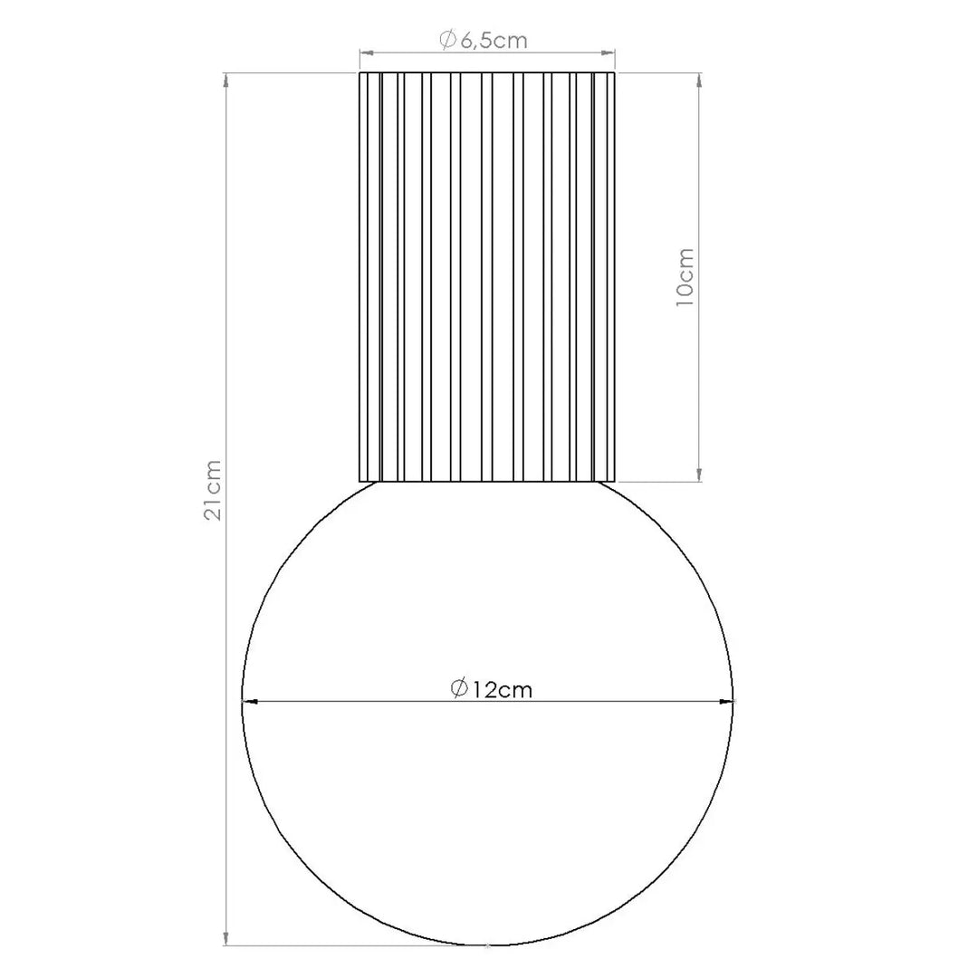 Lampe halo vert olive minimaliste avec base lisse et sphère laiteuse pour bureau décorative luminaire plafonnier