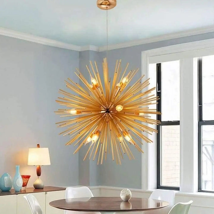 Luminaire Soleil en Aluminium au Design Éclatant