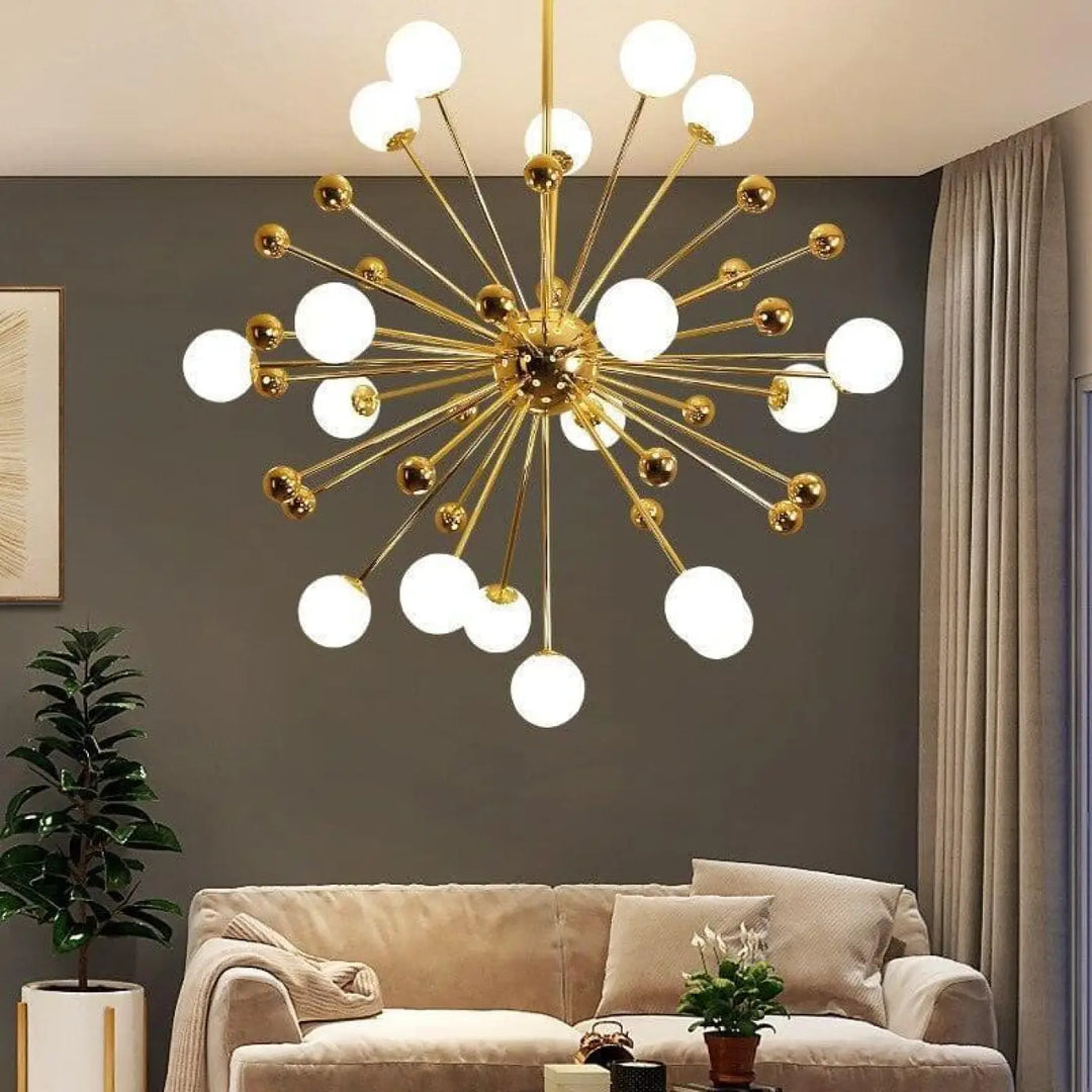 Luminaire Suspension Boule Design Forme Étoile