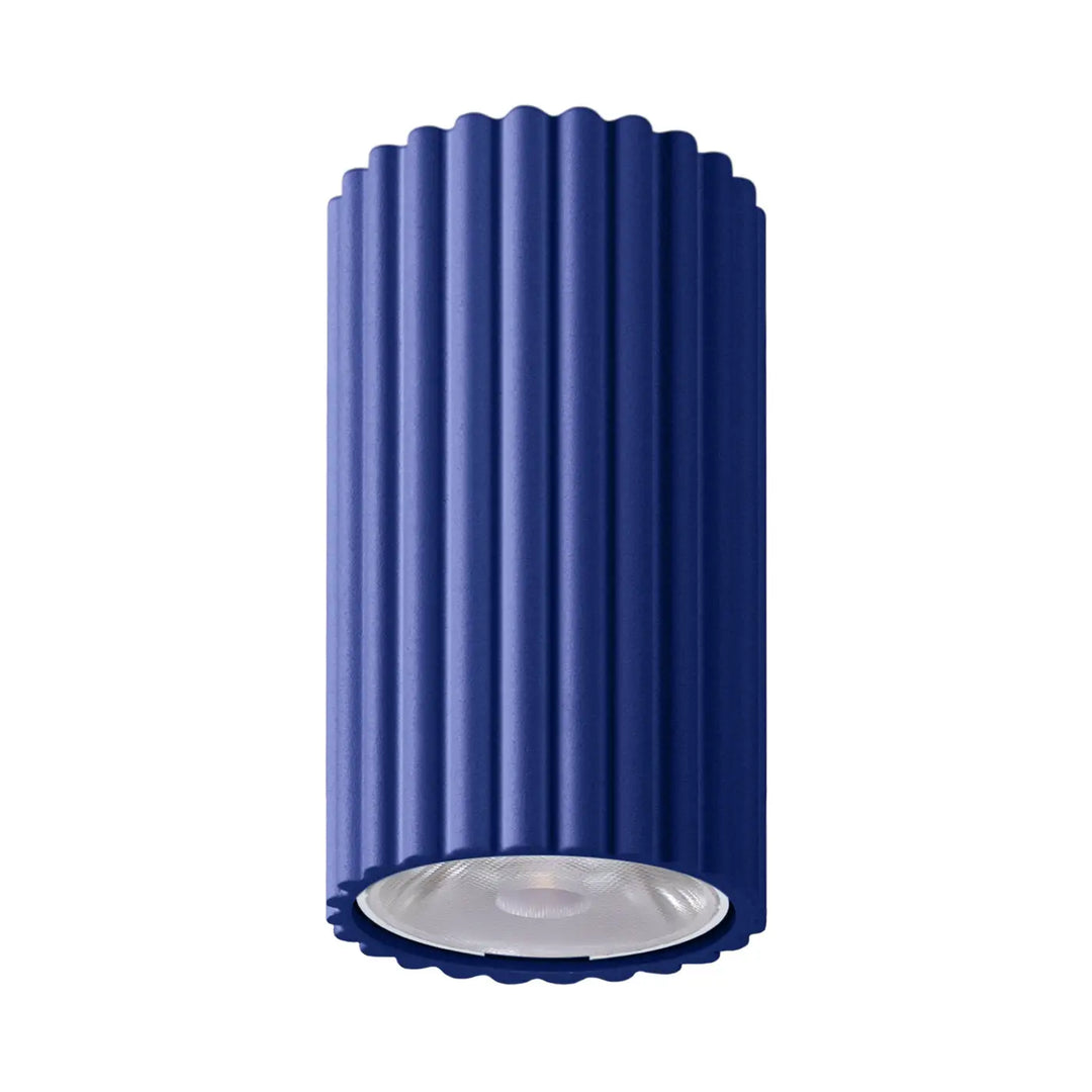 Luminaire plafonnier ivar ultramarine led 4000k avec abat-jour modernes rainurés design expressif et confort d’utilisation