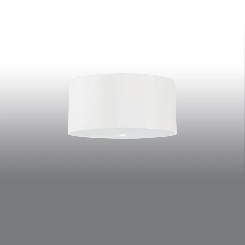 Plafonnier otto 50 blanc cylindre minimaliste en finition mate pour une décoration élégante contemporaine