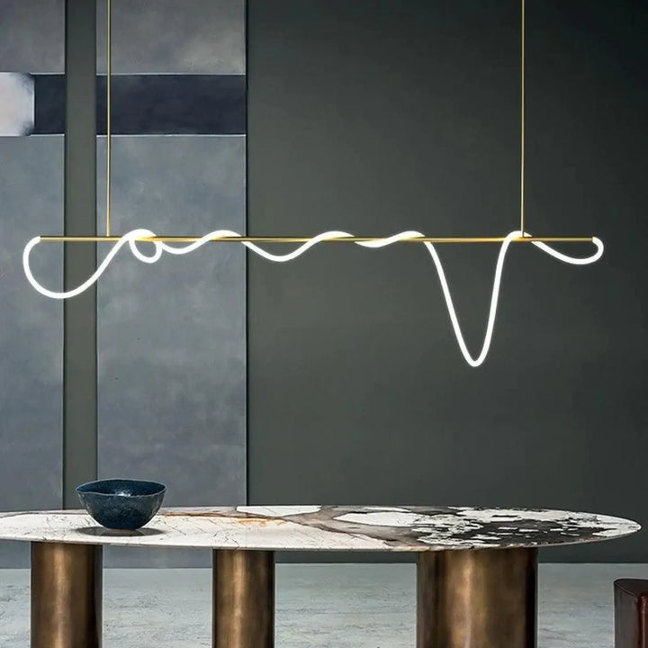 Lustre Led Suspension Design Géométrique