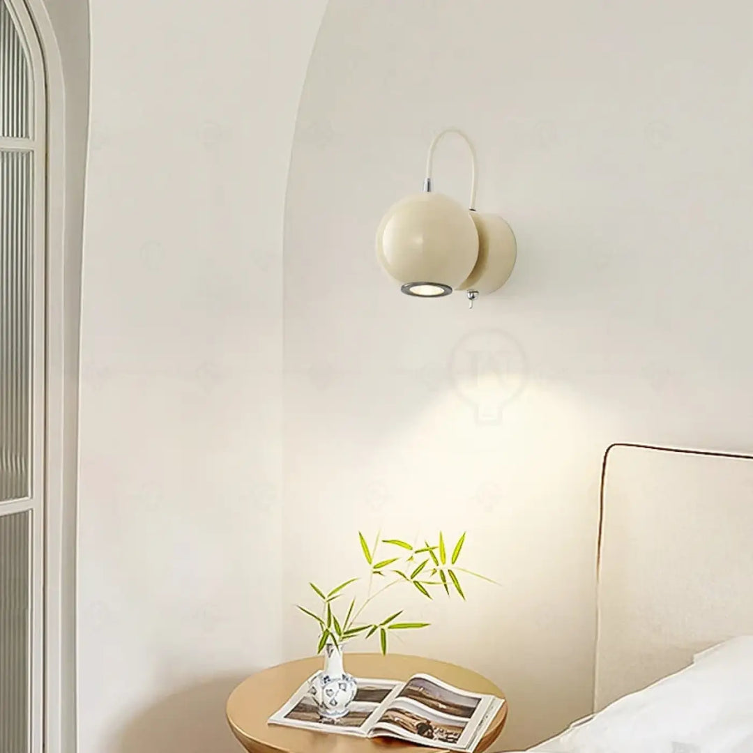 Petite Applique Murale Colorée Au Style Rétro Rouge Vert Beige