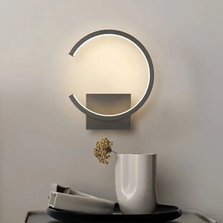Petite Applique Murale LED En Arc De Cercle En Acrylique