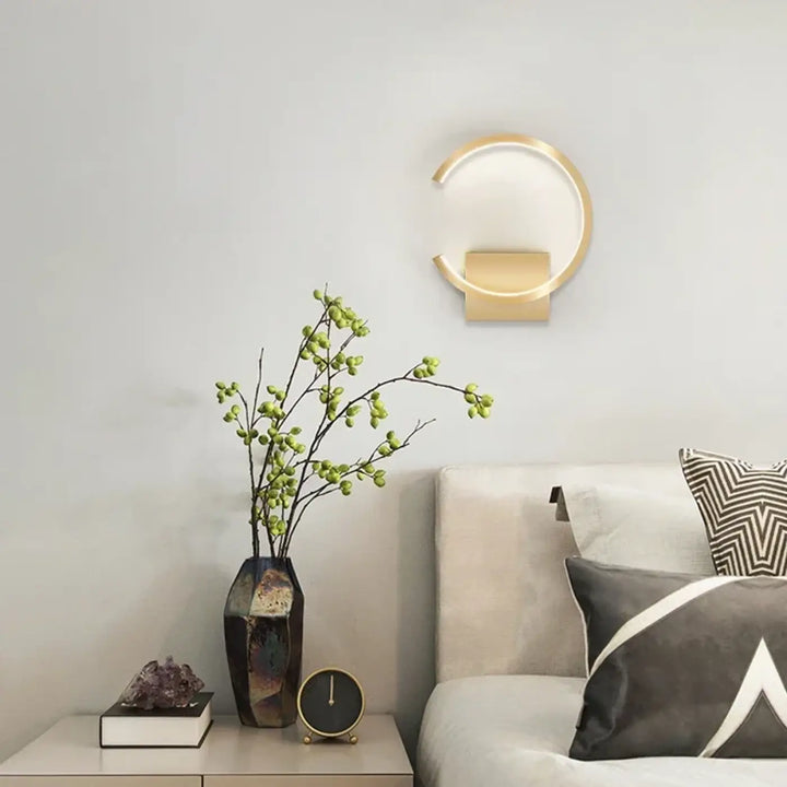 Petite Applique Murale LED En Arc De Cercle En Acrylique