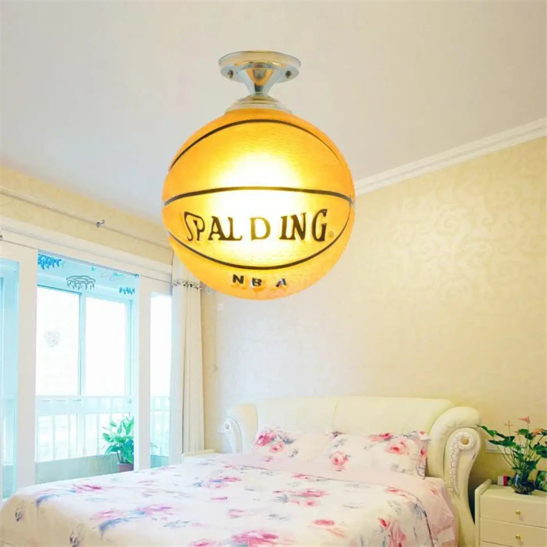 Soccer Ball Ceiling Light Football Basketball LED Lights Ceiling Lamp Indoor Lighting Boys Room Bedroom Home Decor