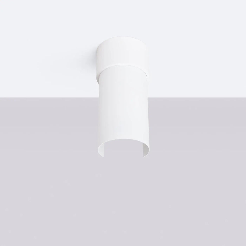 Luminaire plafonnier lampe flash blanc design moderne cylindre minimaliste pour éclairage intérieur
