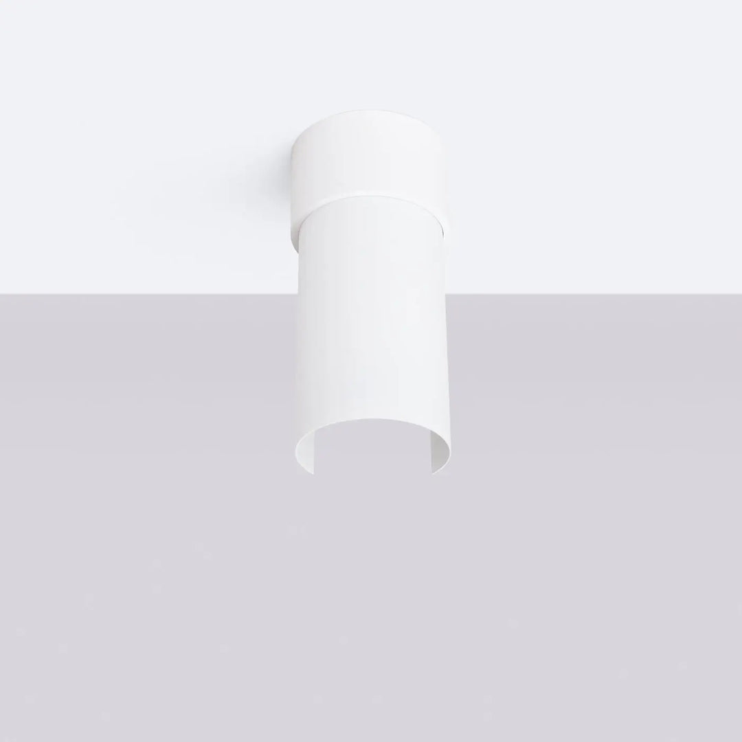 Luminaire plafonnier lampe flash blanc design moderne cylindre minimaliste pour éclairage intérieur