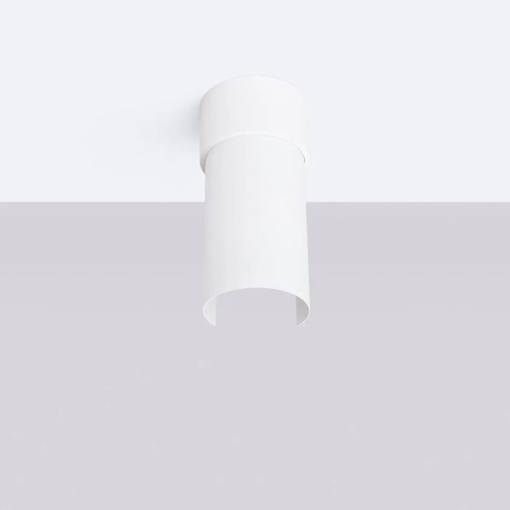 Luminaire plafonnier lampe flash blanc design moderne cylindre minimaliste pour éclairage intérieur