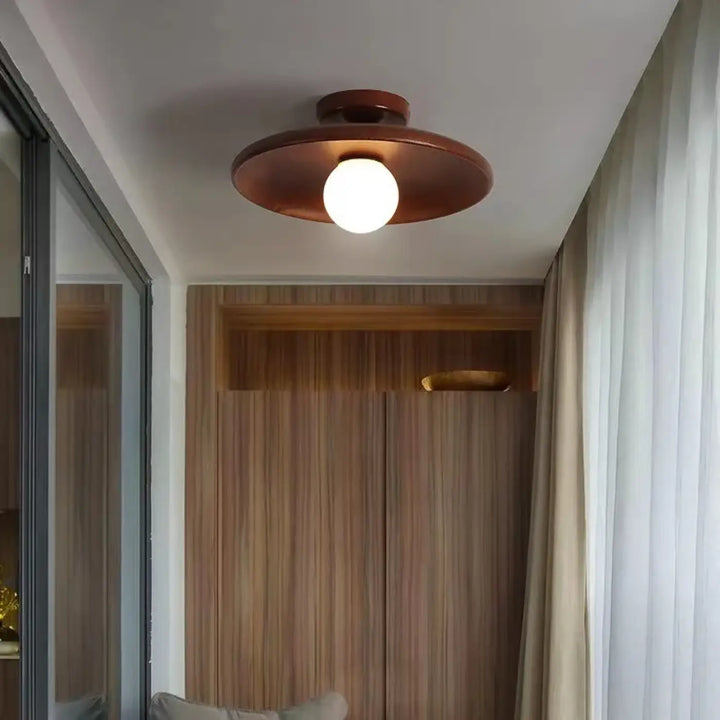 Nordic Ceiling Lamp Wooden Round Ceiling Light For Cloakroom Bedroom Study Room Child Corridor Home Indoor High quality