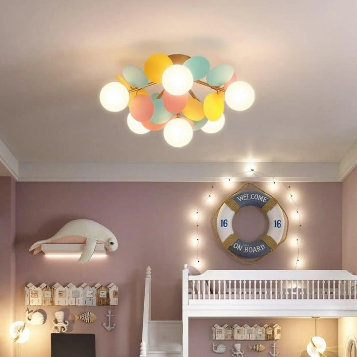 Plafonnier Avec Boules Multicolore