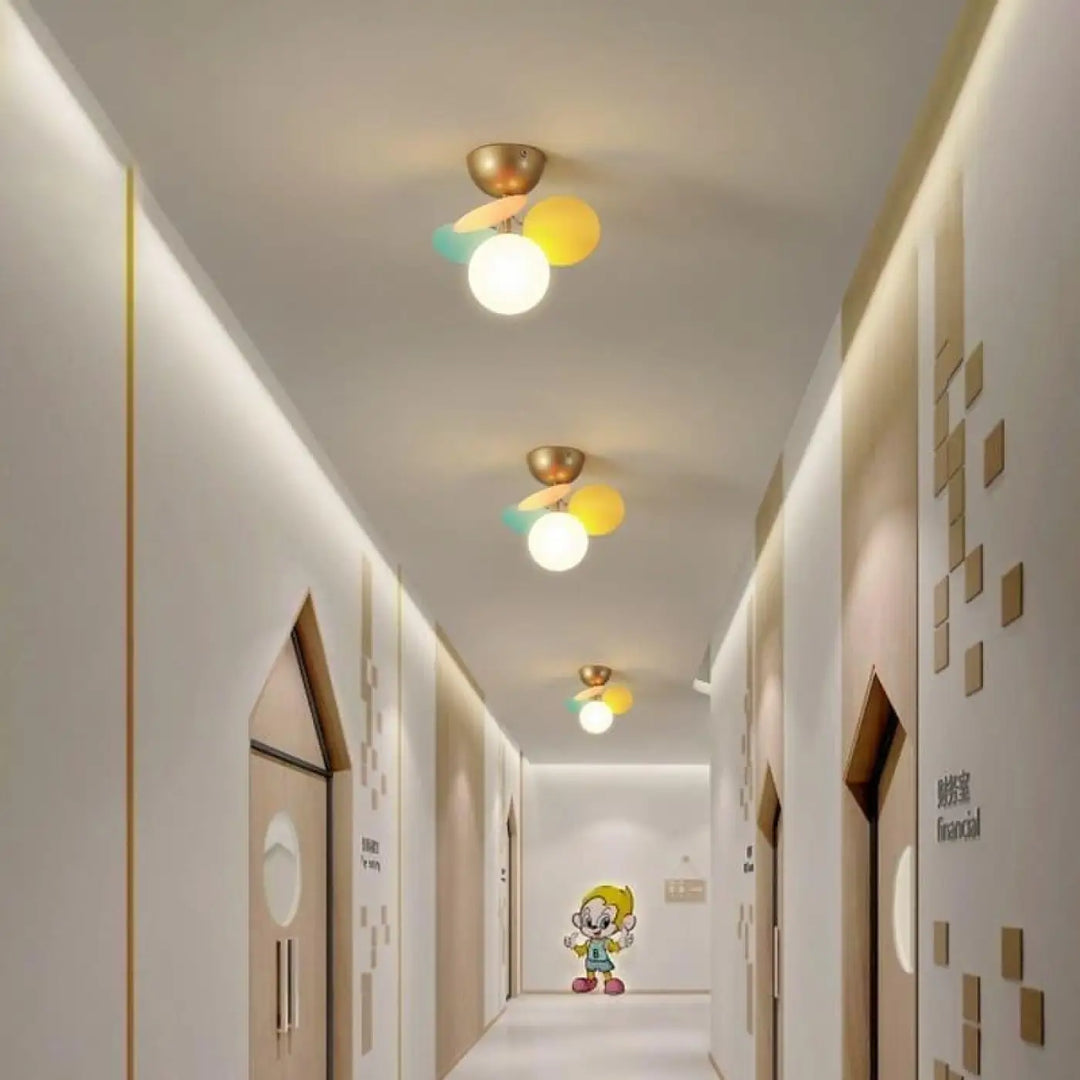 Plafonnier Avec Boules Multicolore